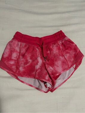 Lululemon Women’s Pink Tie-Dye Athletic Shorts